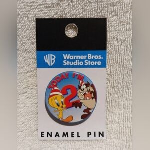 Vintage Looney tunes today I'm 2 birthday enamel pin